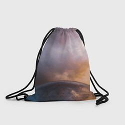Рюкзак-мешок Часть металлической планеты и туман, цвет: 3D-принт