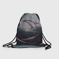 Рюкзак-мешок Белая красная краски и тени, цвет: 3D-принт