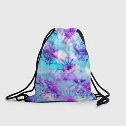 Рюкзак-мешок Морское дно узор - тай-дай, цвет: 3D-принт