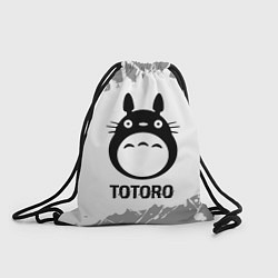 Мешок для обуви Totoro glitch на светлом фоне