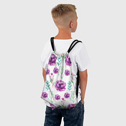 Рюкзак-мешок Пиончики, цвет: 3D-принт — фото 2