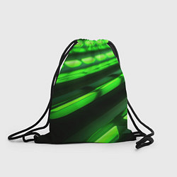 Мешок для обуви Green neon abstract