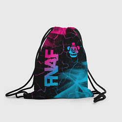 Рюкзак-мешок FNAF - neon gradient: надпись, символ, цвет: 3D-принт