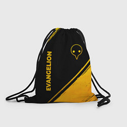 Рюкзак-мешок Evangelion - gold gradient: надпись, символ, цвет: 3D-принт