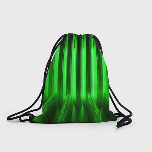 Мешок для обуви Зеленые неоновый световой фон / 3D-принт – фото 1