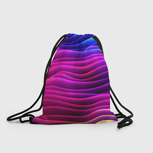 Мешок для обуви Сине-фиолетовый градиент / 3D-принт – фото 1