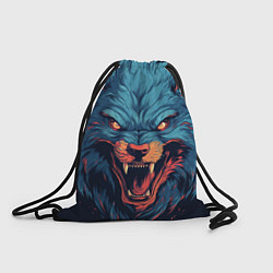 Рюкзак-мешок Art blue wolf, цвет: 3D-принт