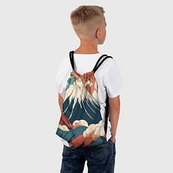 Рюкзак-мешок Ретро Фудзияма, цвет: 3D-принт — фото 2