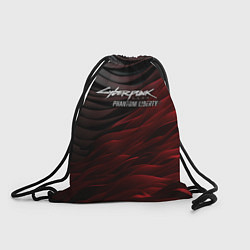 Мешок для обуви Cyberpunk 2077 phantom liberty black red