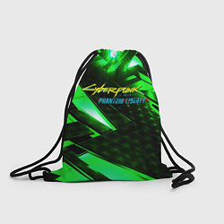 Мешок для обуви Cyberpunk 2077 phantom liberty neon green