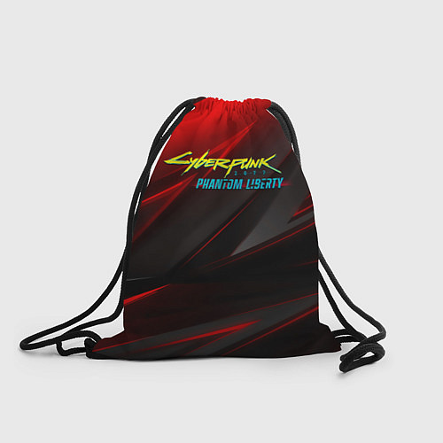 Мешок для обуви Cyberpunk 2077 phantom liberty red black logo / 3D-принт – фото 1