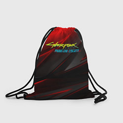 Мешок для обуви Cyberpunk 2077 phantom liberty red black logo