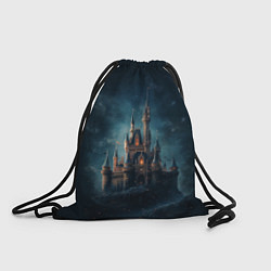 Рюкзак-мешок Сказочный замок: арт нейросети, цвет: 3D-принт