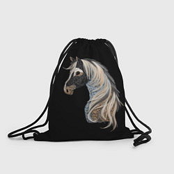 Рюкзак-мешок Вышивка Лошадь, цвет: 3D-принт