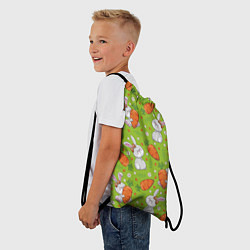 Рюкзак-мешок Летние зайчики, цвет: 3D-принт — фото 2