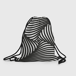 Рюкзак-мешок Оптическая иллюзия водоворот, цвет: 3D-принт