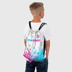 Рюкзак-мешок Yamaha neon gradient style: символ сверху, цвет: 3D-принт — фото 2