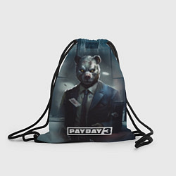 Рюкзак-мешок Payday 3 bear, цвет: 3D-принт