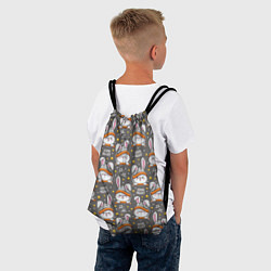 Рюкзак-мешок Ночные зайчики, цвет: 3D-принт — фото 2