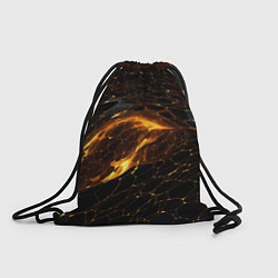 Рюкзак-мешок Black gold texture, цвет: 3D-принт