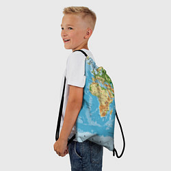 Рюкзак-мешок Атлас мира, цвет: 3D-принт — фото 2
