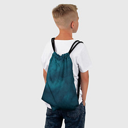Рюкзак-мешок Синие туманные камешки, цвет: 3D-принт — фото 2