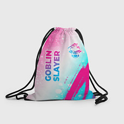 Рюкзак-мешок Goblin Slayer neon gradient style: надпись, символ, цвет: 3D-принт