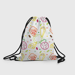 Рюкзак-мешок Вкусности, цвет: 3D-принт
