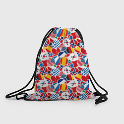 Рюкзак-мешок Флаги стран мира, цвет: 3D-принт