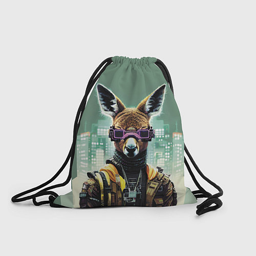 Мешок для обуви Cool kangaroo - cyberpunk / 3D-принт – фото 1