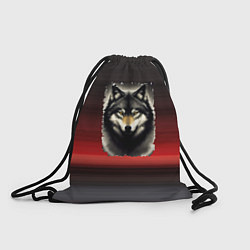Рюкзак-мешок Волк одиночка, цвет: 3D-принт