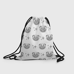 Рюкзак-мешок Клоунада чб, цвет: 3D-принт
