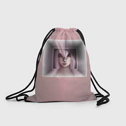 Рюкзак-мешок Девушка с аниме в рамке, цвет: 3D-принт