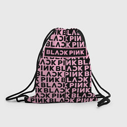 Рюкзак-мешок Blackpink - pink text, цвет: 3D-принт