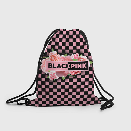 Мешок для обуви Blackpink logo roses / 3D-принт – фото 1