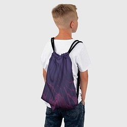Рюкзак-мешок Лучи - фиолетовый и розовый - Хуф и Ся, цвет: 3D-принт — фото 2