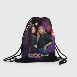 Рюкзак-мешок Blackpink purple, цвет: 3D-принт