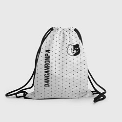 Рюкзак-мешок Danganronpa glitch на светлом фоне: надпись, симво, цвет: 3D-принт