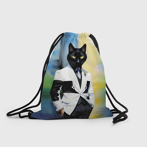 Мешок для обуви Cat fashionista - neural network - pop art / 3D-принт – фото 1