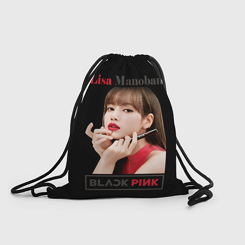 Мешок для обуви Blackpink Lisa paints lips / 3D-принт – фото 1