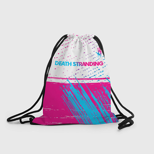 Мешок для обуви Death Stranding neon gradient style: символ сверху / 3D-принт – фото 1