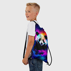 Рюкзак-мешок Панда и краски, цвет: 3D-принт — фото 2