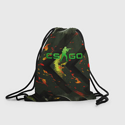 Мешок для обуви CSGO green logo