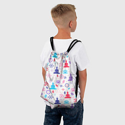 Рюкзак-мешок Медитация - символика, цвет: 3D-принт — фото 2