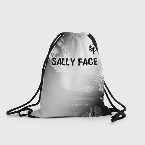 Мешок для обуви Sally Face glitch на светлом фоне: символ сверху / 3D-принт – фото 1