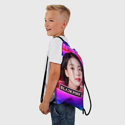 Рюкзак-мешок Джису яркий фон, цвет: 3D-принт — фото 2