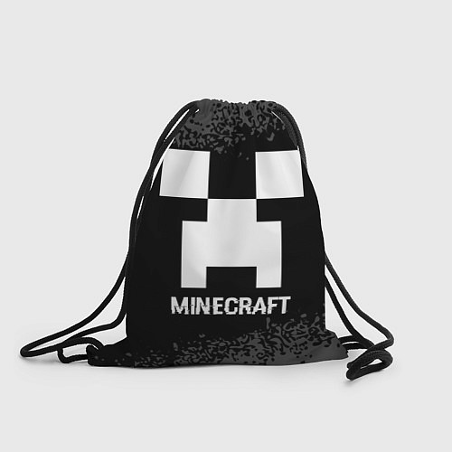 Мешок для обуви Minecraft glitch на темном фоне / 3D-принт – фото 1