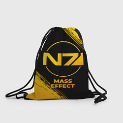 Рюкзак-мешок Mass Effect - gold gradient, цвет: 3D-принт