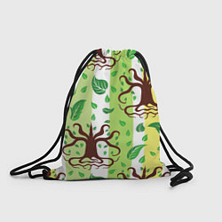 Рюкзак-мешок Корни и деревья, цвет: 3D-принт