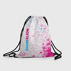 Рюкзак-мешок Evangelion neon gradient style: надпись, символ, цвет: 3D-принт